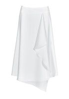 Swing Midirock aus Satinchiffon