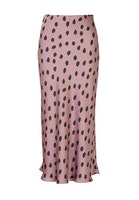 Swing Rock aus bedrucktem Satin - violett - 46