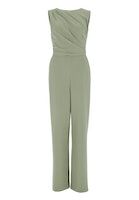 Swing Jumpsuit aus Jersey Cr pe mit Drapi