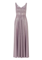 Swing Abendkleid aus foliertem Jersey mit - violett - 48