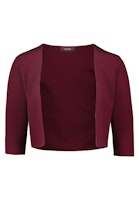 Vera Mont Strickjacke Kurz 1/1 Arm - bordeaux - XXXL