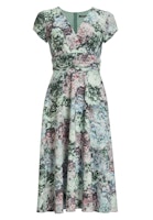 Swing Cocktailkleid aus floral bedrucktem