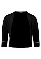Vera Mont Strickjacke Kurz 3/4 Arm - schwarz - XXXL