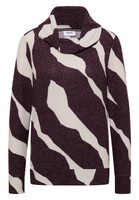 CECIL TOS Big Collar Cosy AOP T-Shir