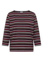 CECIL TOS Multi Striped Boatneck Shi